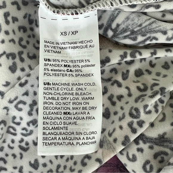 WHBM Strapless Convertible Matte Jersey Dress Maxi Skirt Sunset Floral Animal - Picture 16 of 16